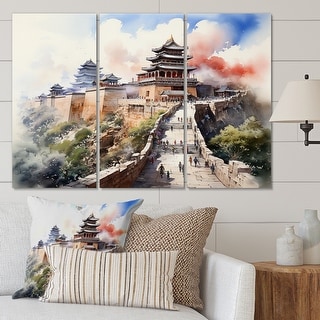 Designart "China Art Forbidden City II" Chinese Wall Art Living Room